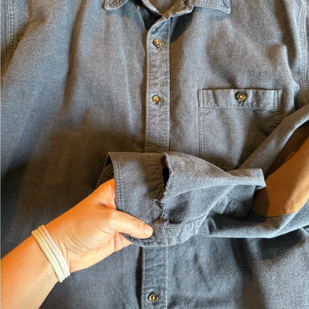 J.Crew 2015 Button Up with Brown Elbow Patches